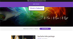 Desktop Screenshot of dickscabaret.com
