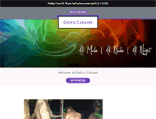 Tablet Screenshot of dickscabaret.com